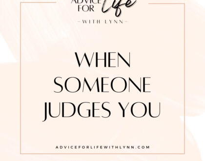 When Someone Judges You