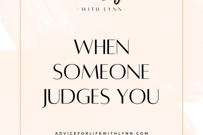 When Someone Judges You